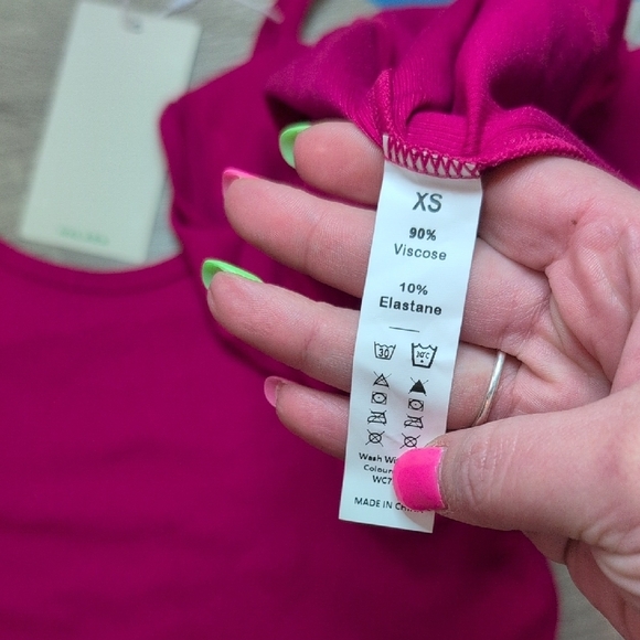 HALARA Pink Tie Front 2pc Set. NWT. X-Small - Picture 8 of 8